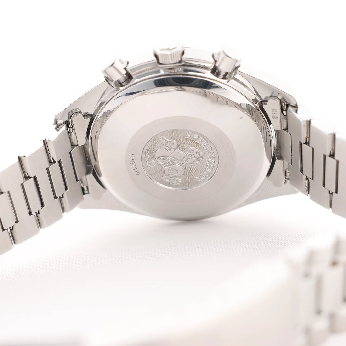 Omega Speedmaster 3521.80 55925519 SS SS AT Navy Blue Dial Watch