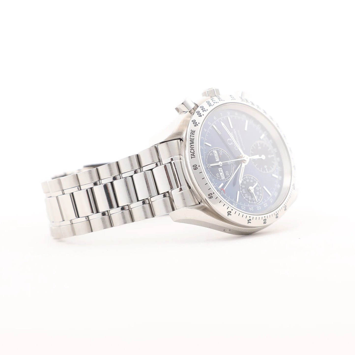 Omega Speedmaster 3521.80 55925519 SS SS AT Navy Blue Dial Watch