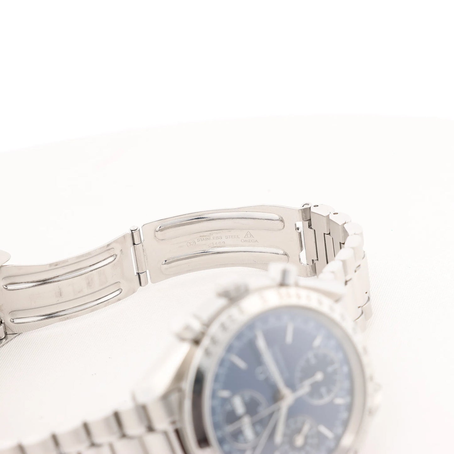 Omega Speedmaster 3521.80 55925519 SS SS AT Navy Blue Dial Watch