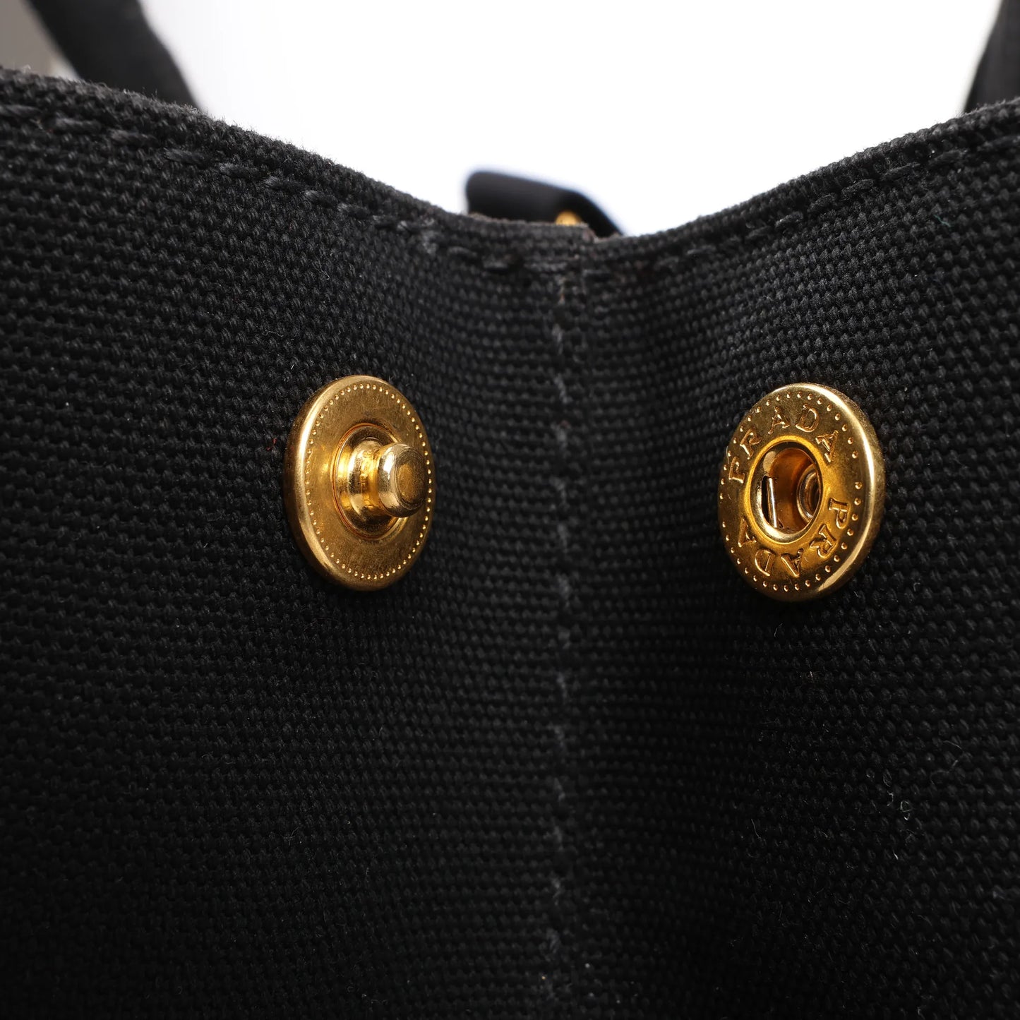 Prada Canapa Hawaii 2Way Handbag in Black x Orange