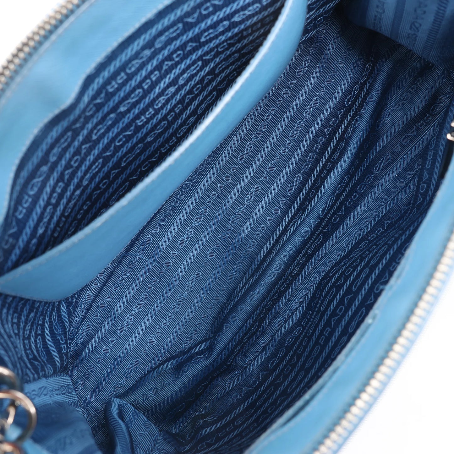 Prada Galleria Saffiano Lux Leather 2Way Handbag in Blue