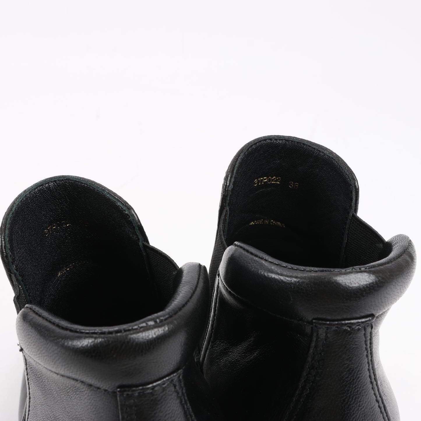 Prada Sport Leather Side Gore Ankle Boots in Black 3TP022, Size 38 EU