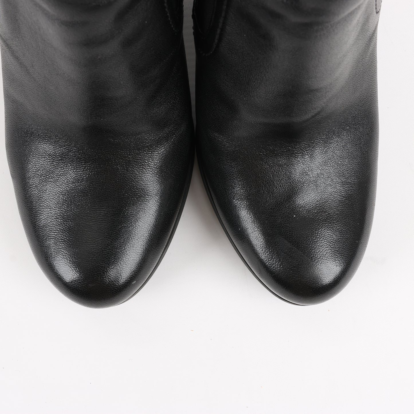 Prada Sport Leather Side Gore Ankle Boots in Black 3TP022, Size 38 EU