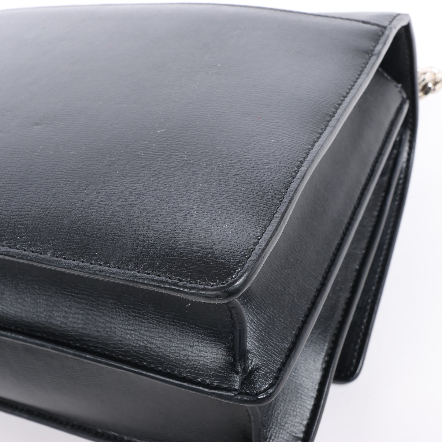 Saint Laurent Paris Medium Sunset Leather Chain Shoulder Bag in Black 498779
