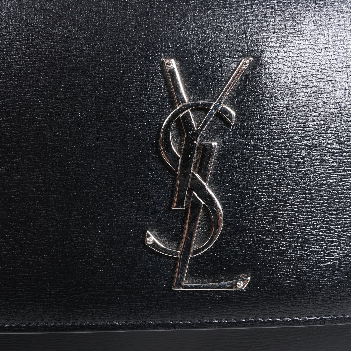 Saint Laurent Paris Medium Sunset Leather Chain Shoulder Bag in Black 498779