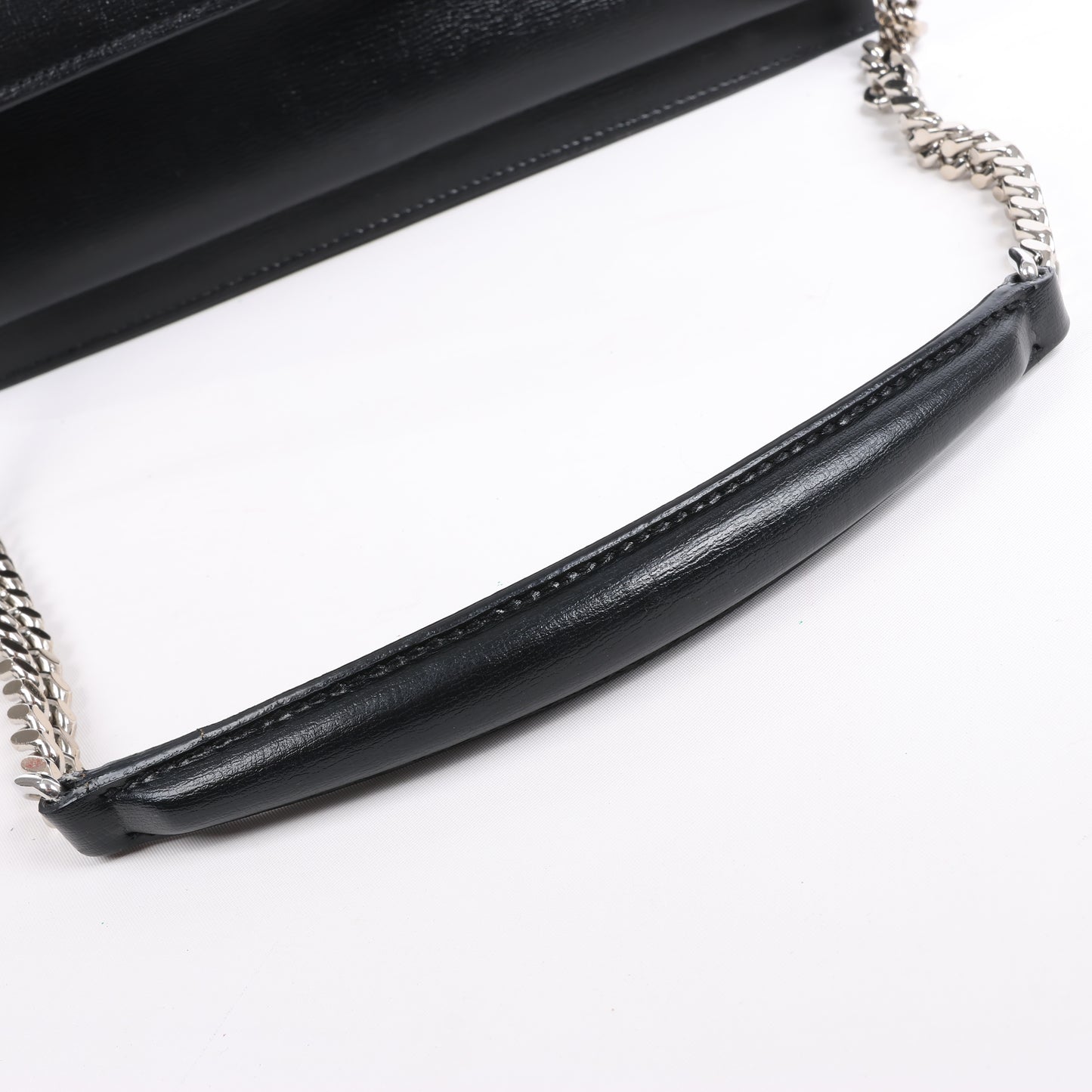 Saint Laurent Paris Medium Sunset Leather Chain Shoulder Bag in Black 498779