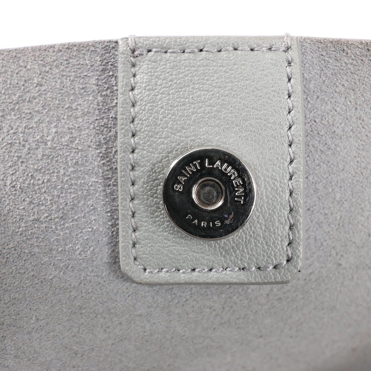 Saint Laurent Paris Shopping Leather Shoulder Bag in Gray 600281