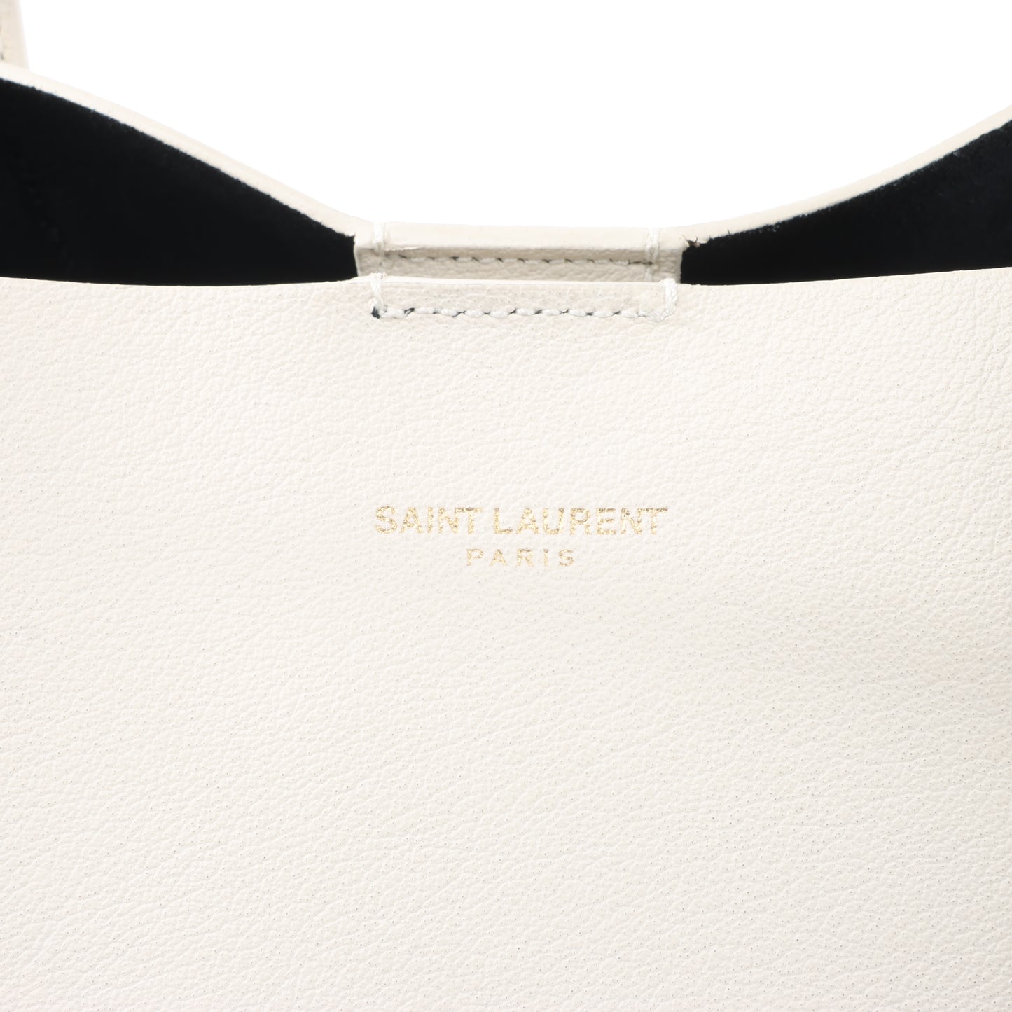 Saint Laurent Paris Sac Shopping Leather Shoulder bag in Ecru 394195