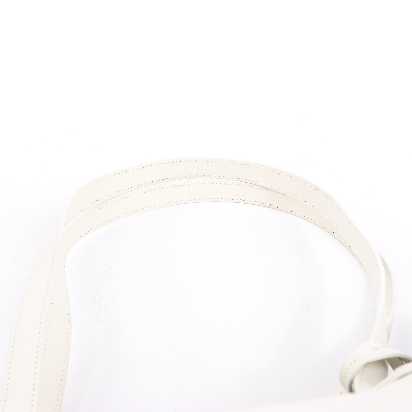 Saint Laurent Paris Sac Shopping Leather Shoulder bag in Ecru 394195