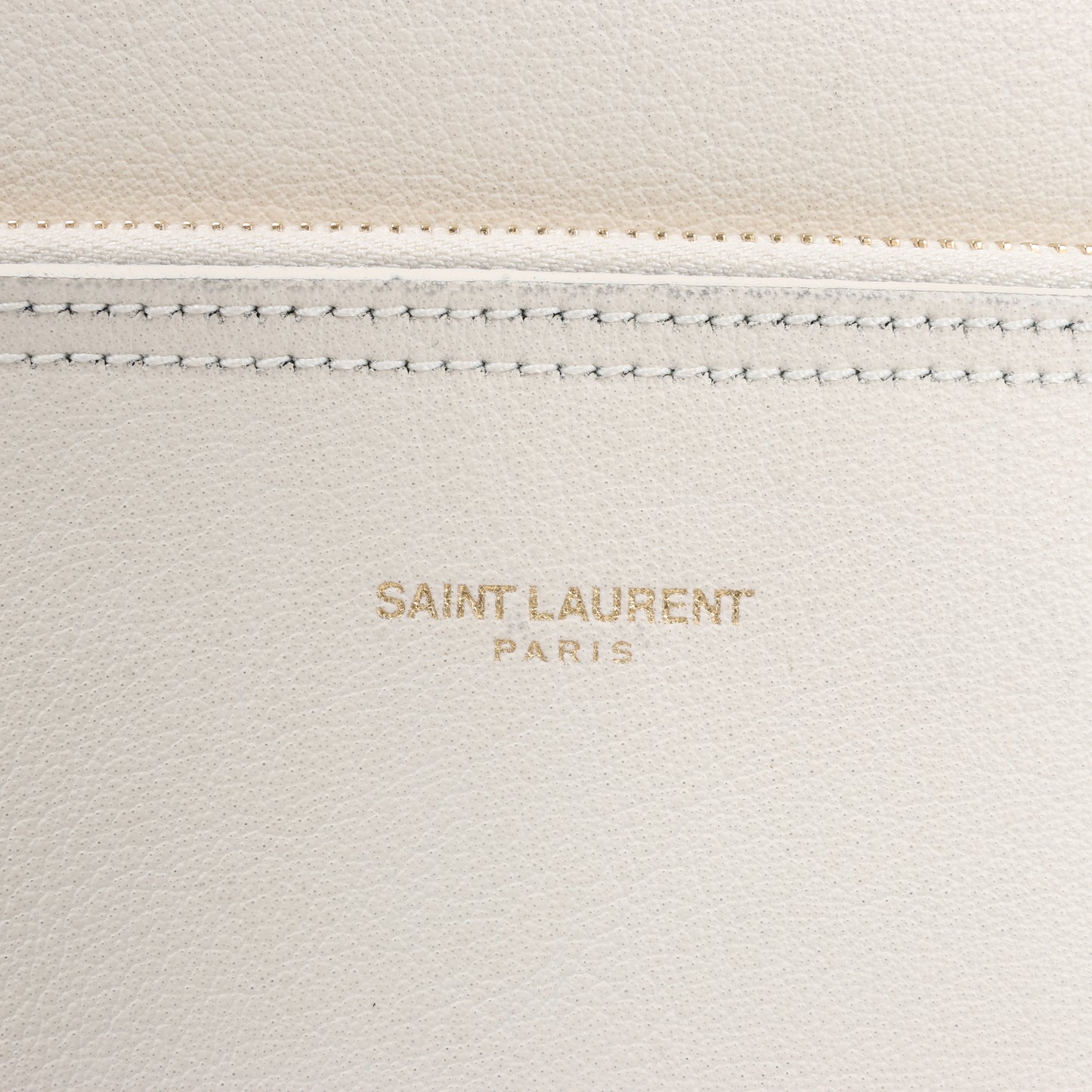 Saint Laurent Paris Sac Shopping Leather Shoulder bag in Ecru 394195