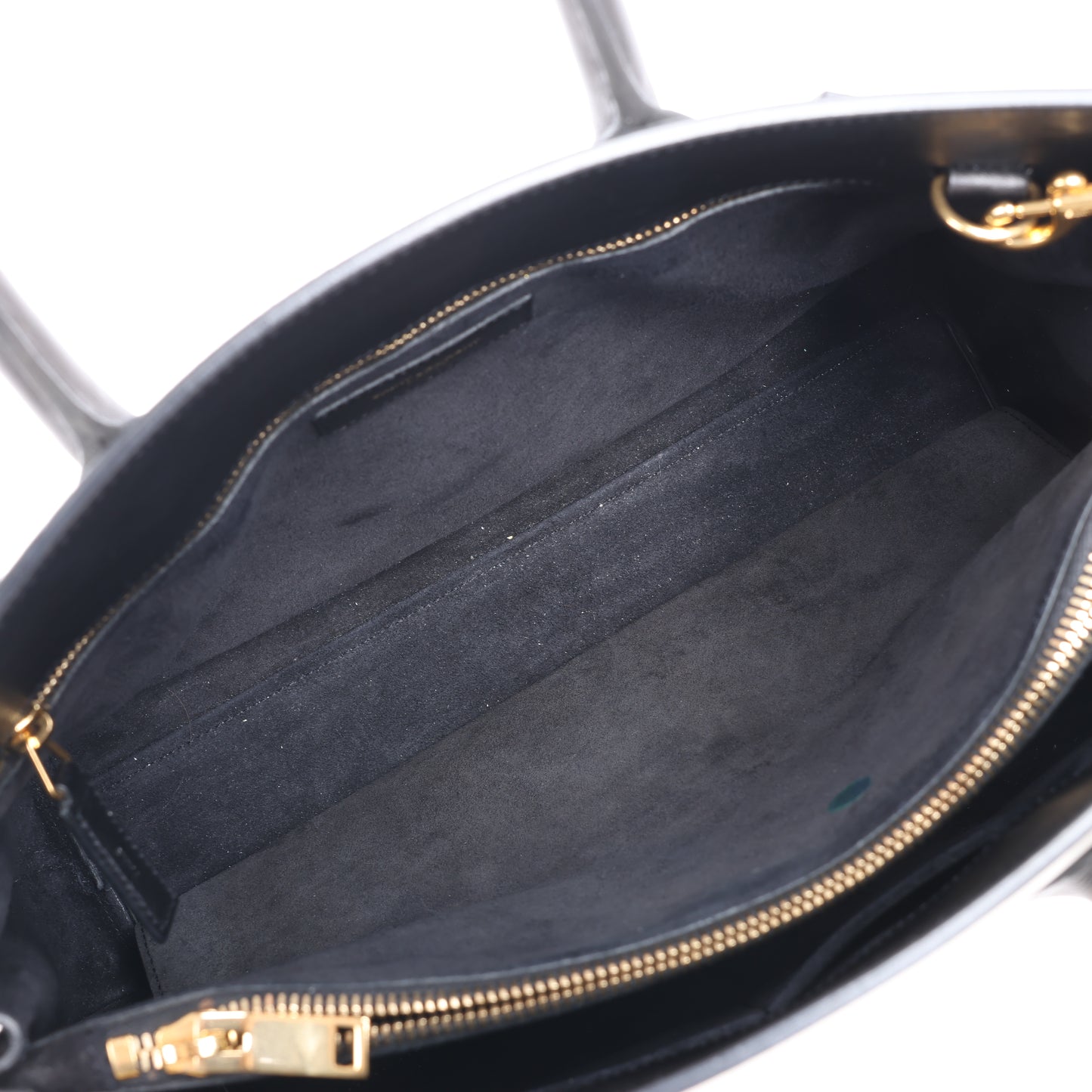 Saint Laurent Paris Sac de Jour Leather 2way Handbag in Black x White 324823