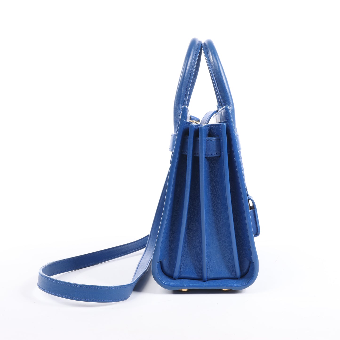 Saint Laurent Paris Sac de Jour Leather 2Way Handbag in Blue 340778