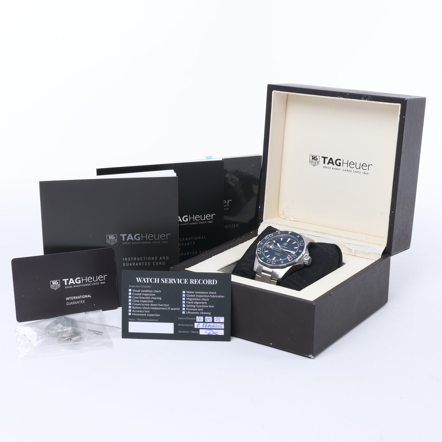 TAG Heuer Aqua Racer Caliber 5 WAJ2112 RPN2528 SS AT Blue-Face Watch