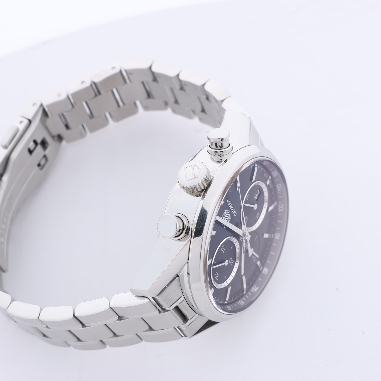 Montre TAG Heuer Carrera Calibre 1887 Chronographe CAR2110.BA0720 RPR0632 SS AT Cadran Noir