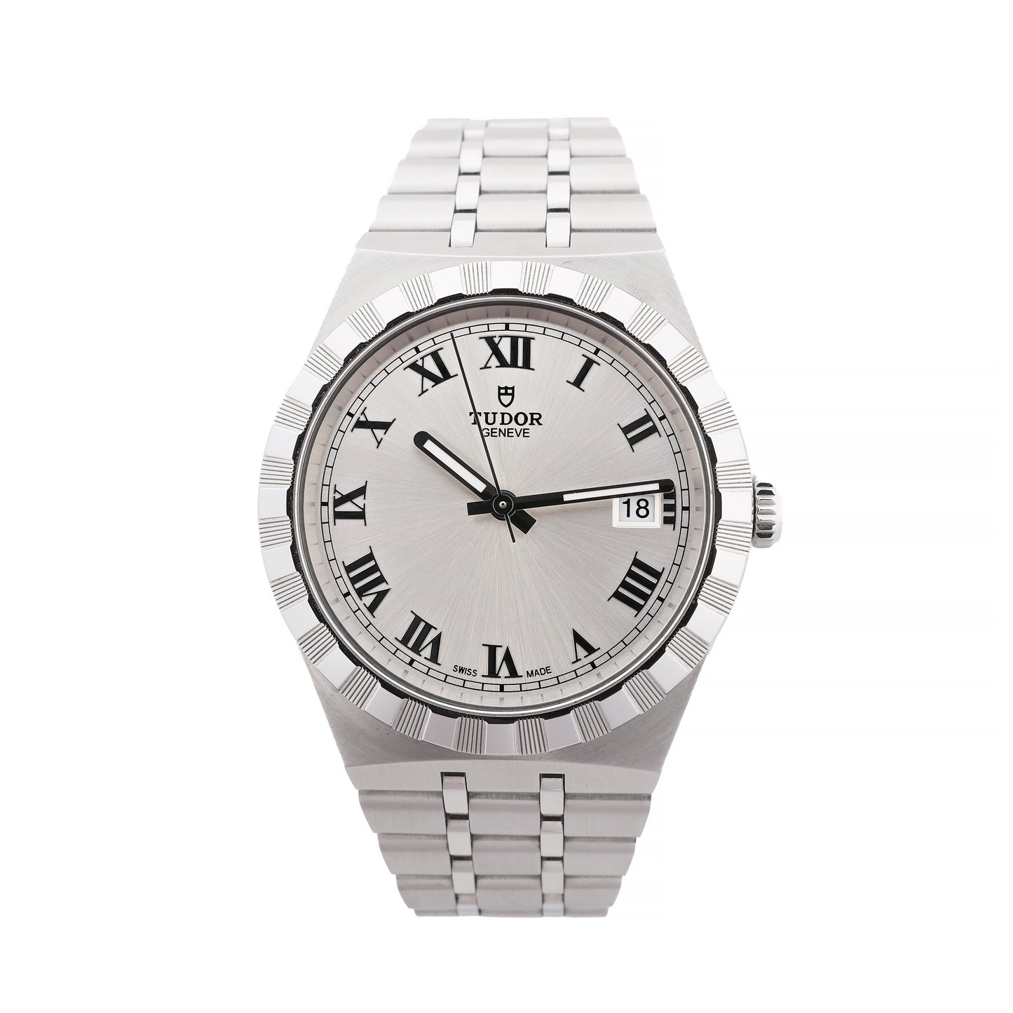 Tudor Royal 28500 6P37051 SS SS AT Silver-Face Watch