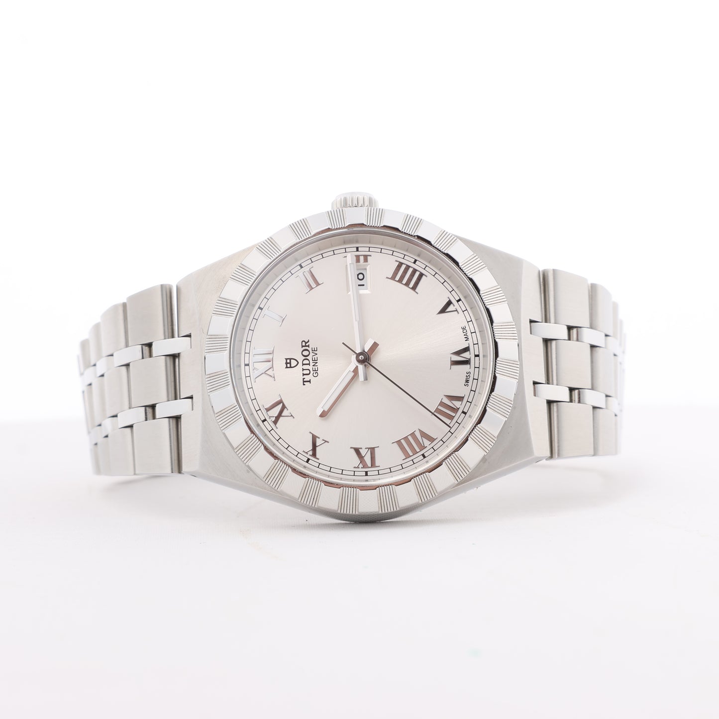 Tudor Royal 28500 6P37051 SS SS AT Silver-Face Watch