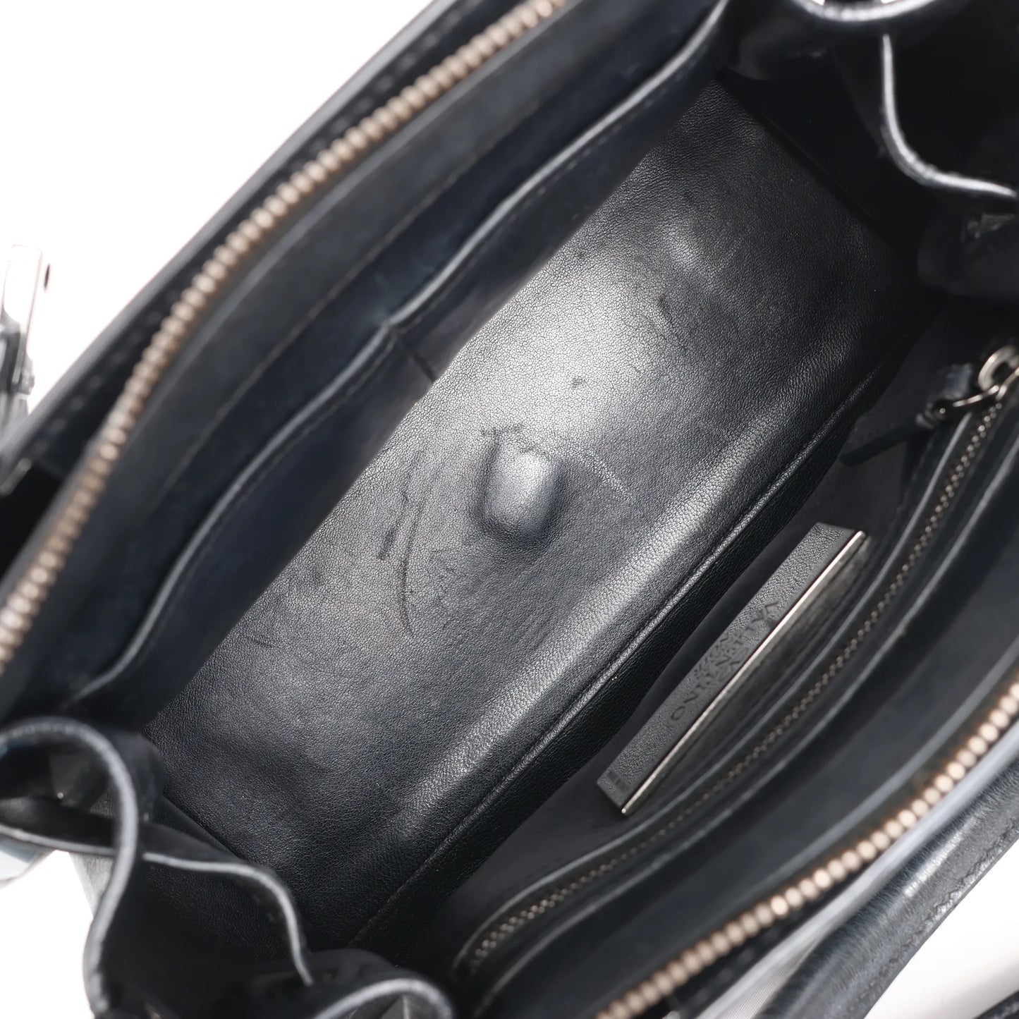 Valentino Garavani Rockstud Leather 2Way Handbag in Black