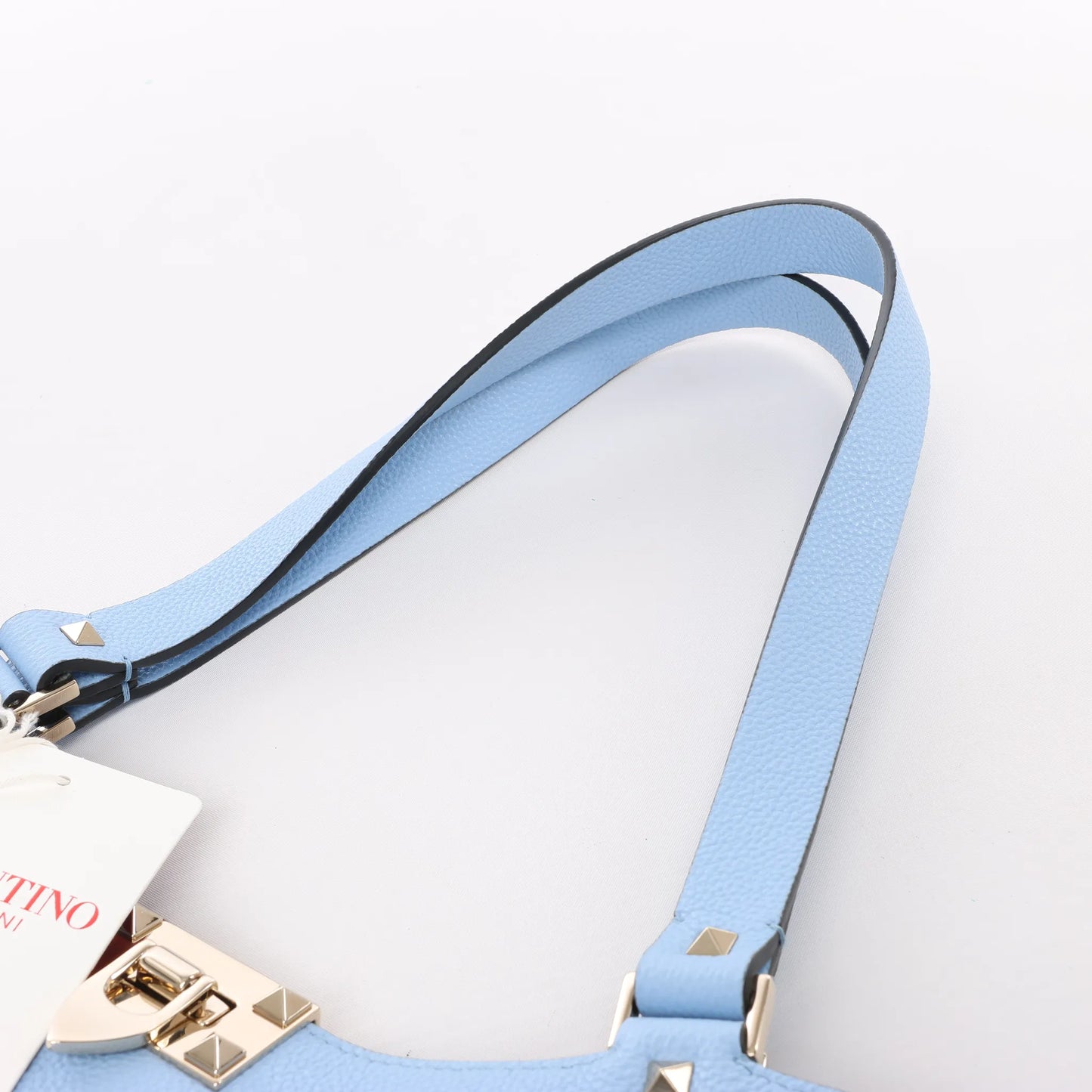 Valentino Garavani – Rockstud – Schultertasche aus Leder x Nieten in Blau