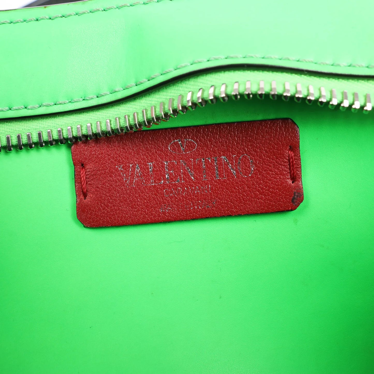 Valentino Garavani VLTN Leather Belt Bag in Green
