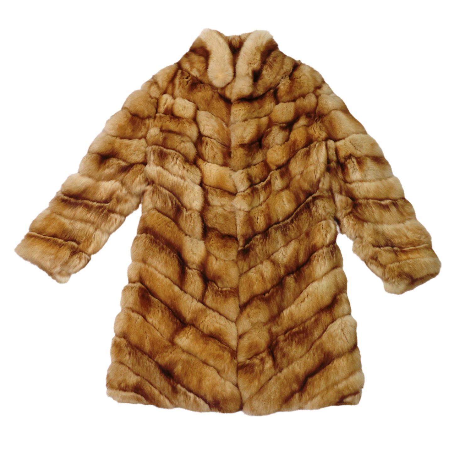 Vintage Christian Dior Paris Golden Marten Fur Coat
