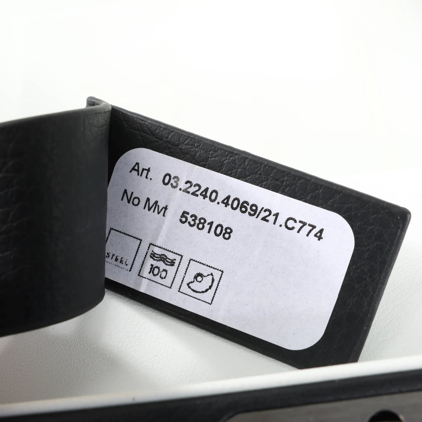 Zenith Chronometro TIPO CP-2 03.2240.4069 Edelstahl x Leder AT Uhr mit schwarzem Zifferblatt