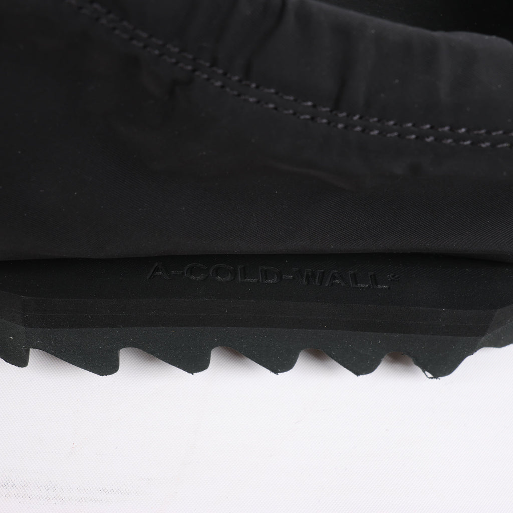 A-COLD-WALL* Drawstring Slip-on Sneakers in Black, Size 45 EU