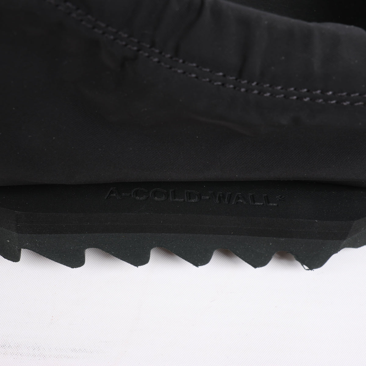 A-COLD-WALL* Drawstring Slip-on Sneakers in Black, Size 45 EU