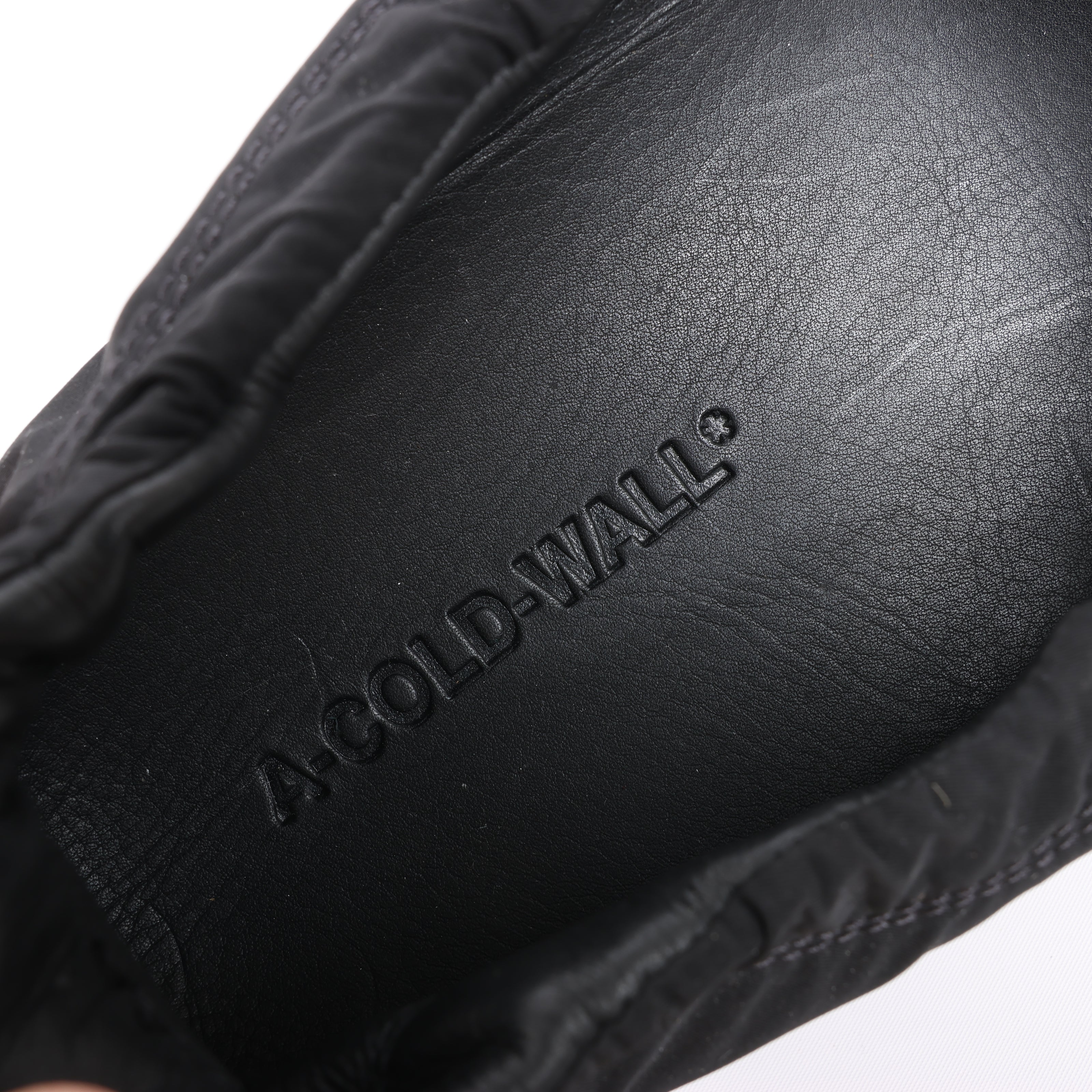 A-COLD-WALL* Drawstring Slip-on Sneakers in Black, Size 45 EU
