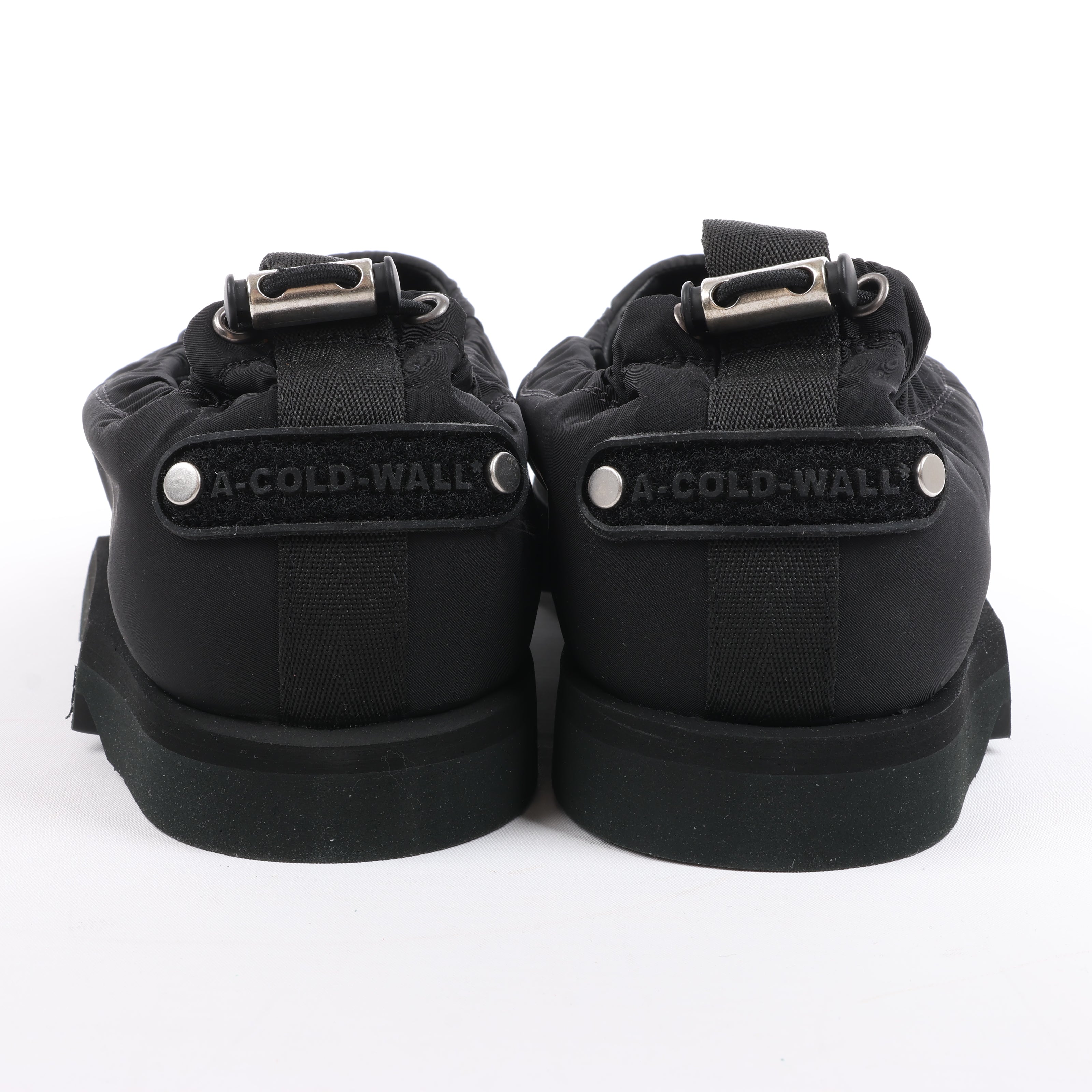 A-COLD-WALL* Drawstring Slip-on Sneakers in Black, Size 45 EU