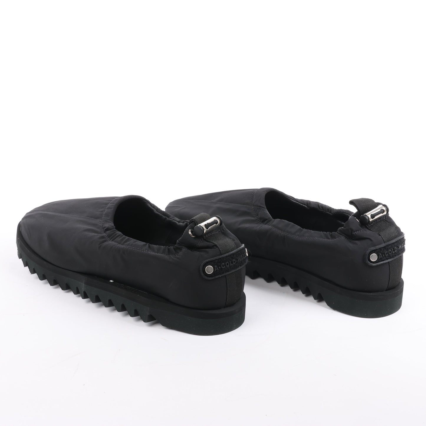 A-COLD-WALL* Drawstring Slip-on Sneakers in Black, Size 45 EU