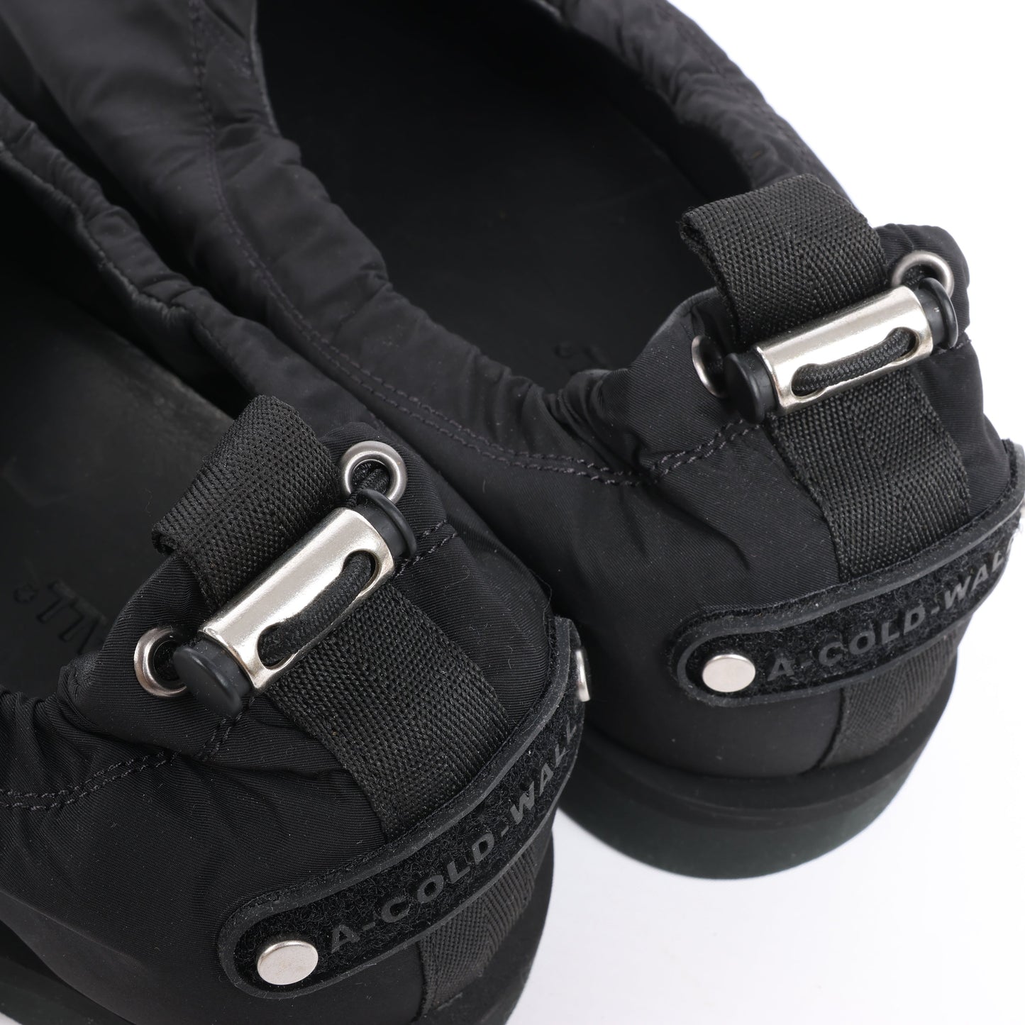 A-COLD-WALL* Drawstring Slip-on Sneakers in Black, Size 45 EU