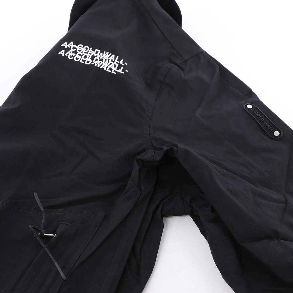 A-COLD-WALL* Logo Overlay Tech Jacket in Black, Size M