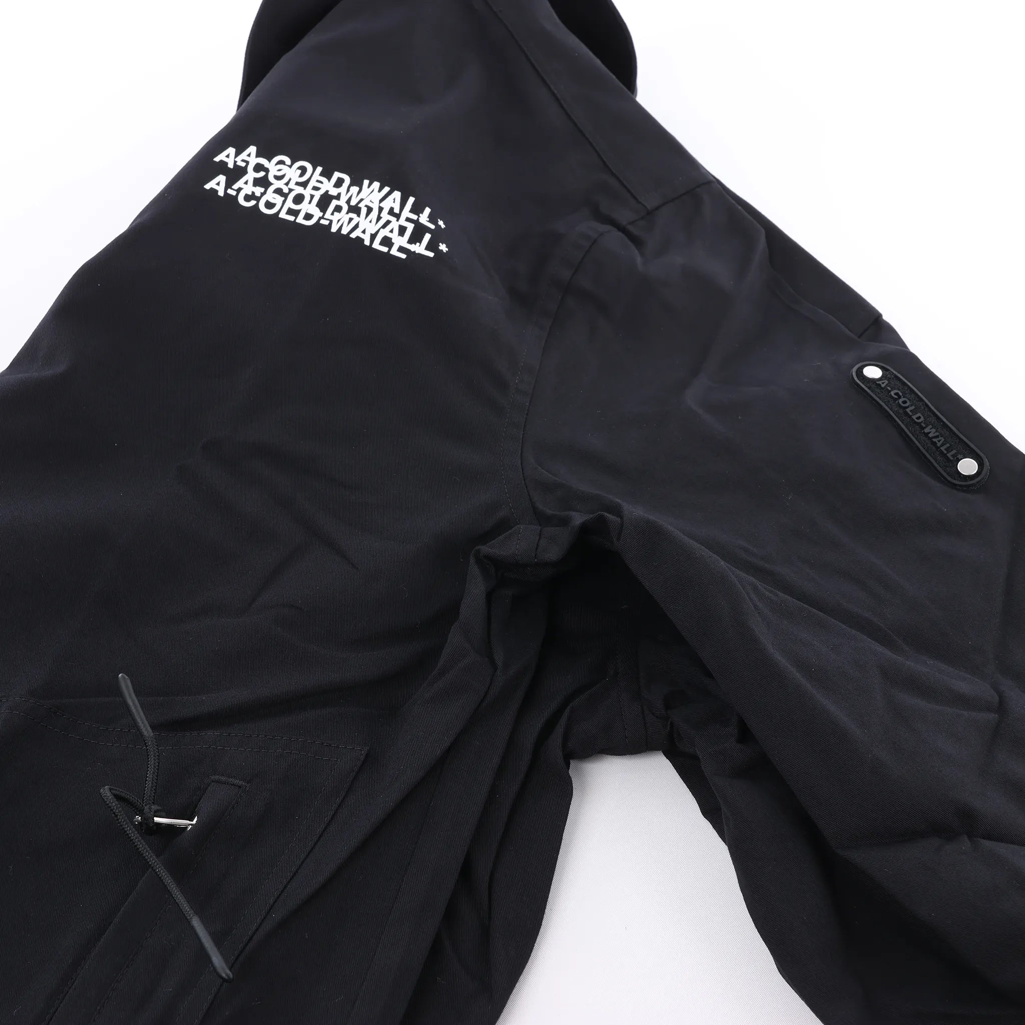 A-COLD-WALL* Logo Overlay Tech Jacket in Black, Size M