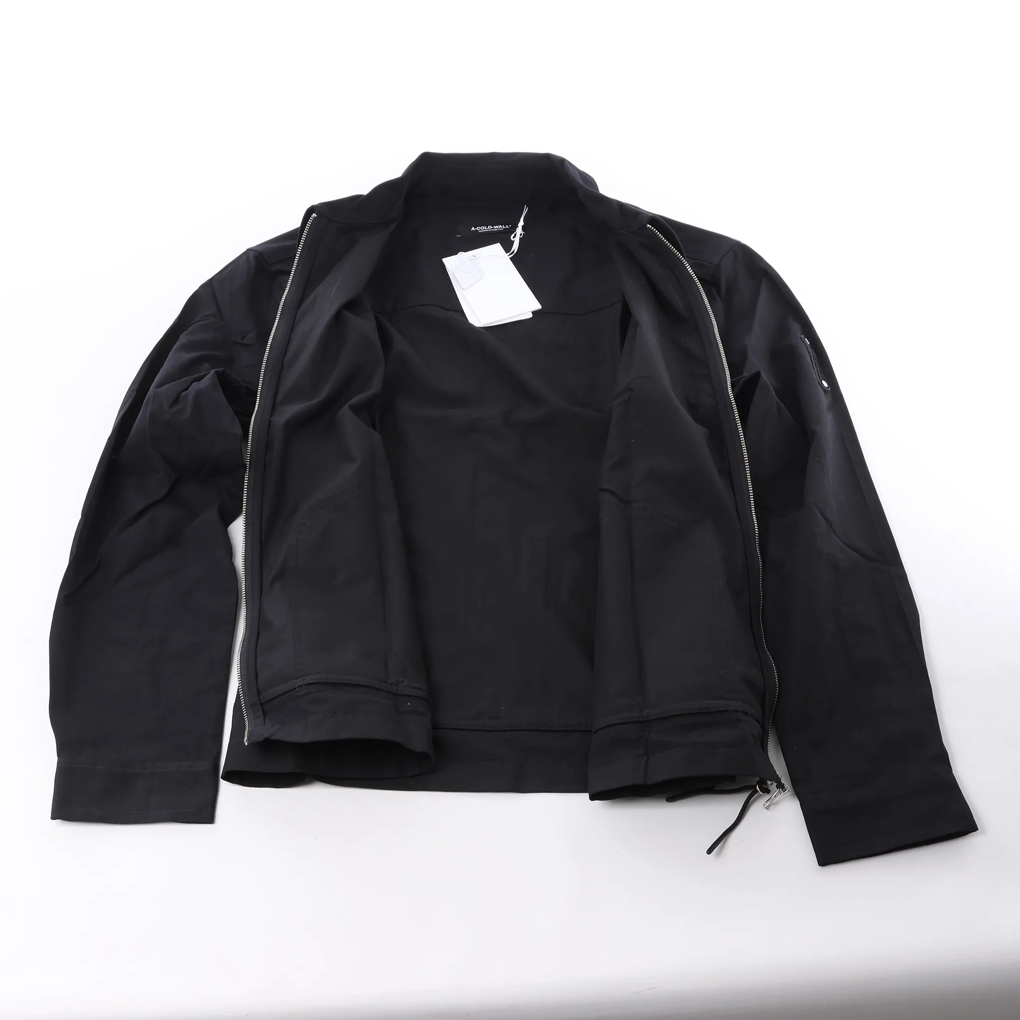 A-COLD-WALL* Logo Overlay Tech Jacket in Black, Size M