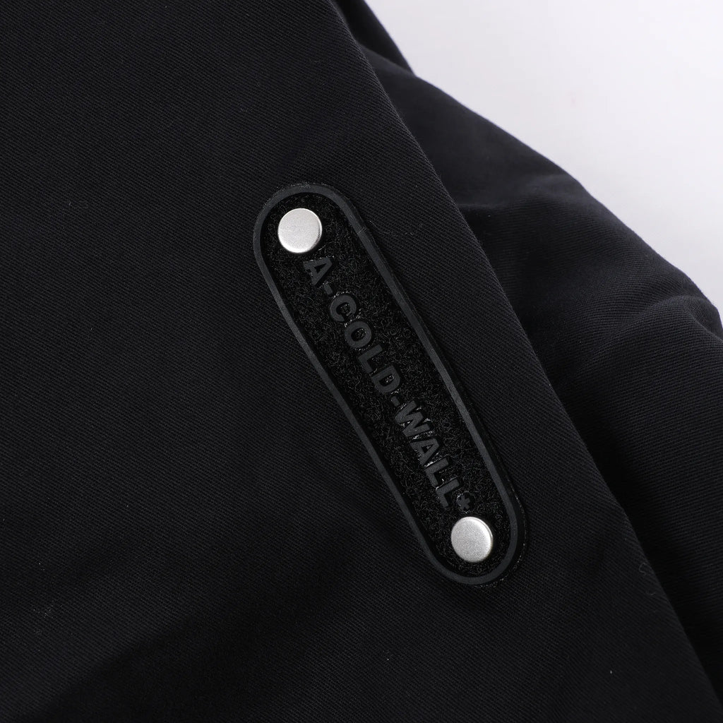 A-COLD-WALL* Logo Overlay Tech Jacket in Black, Size M