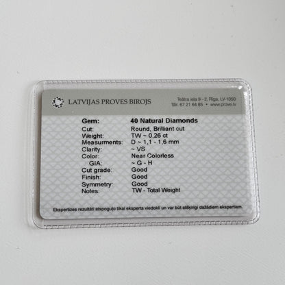 Non Signe / Unsigned Diamond Ring in Multicolor K18PG 5.3g 129 S008 D026