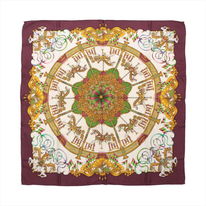 Hermes Carré 90 "LUNAPARK " 100% Silk Scarf