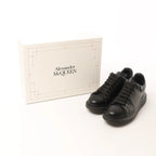 Alexander McQueen Runway Glitter-Heeled Leather Platform Trainers in Black, Size 39 EU