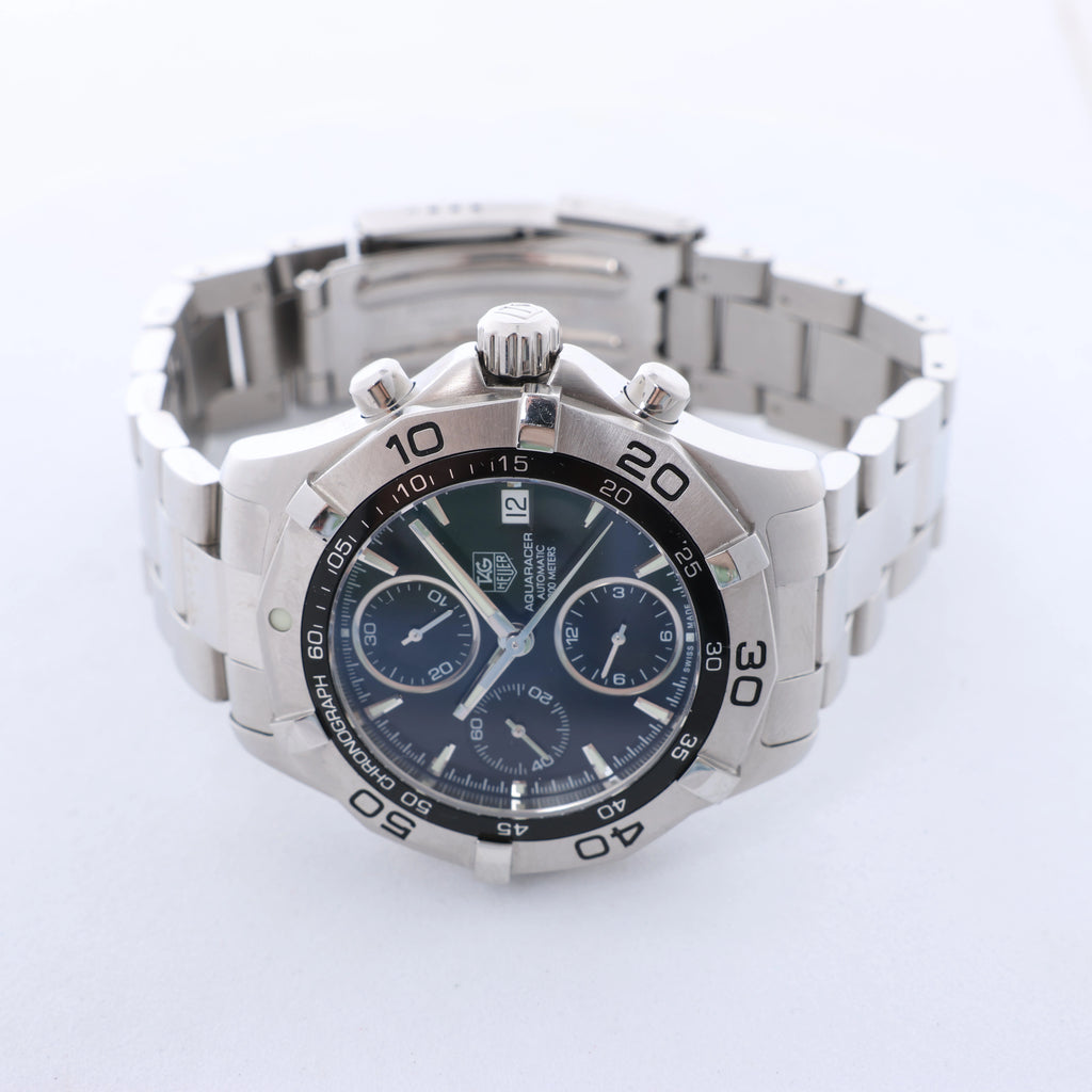 TAG Heuer Aquaracer Chrono Date CAF2110 RRZ8031 Black Dial Steel