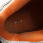 Balenciaga Track Panel Style Mesh and Nylon Sneakers in White x Orange, Size 41 EU