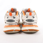 Balenciaga Track Panel Style Mesh and Nylon Sneakers in White x Orange, Size 41 EU