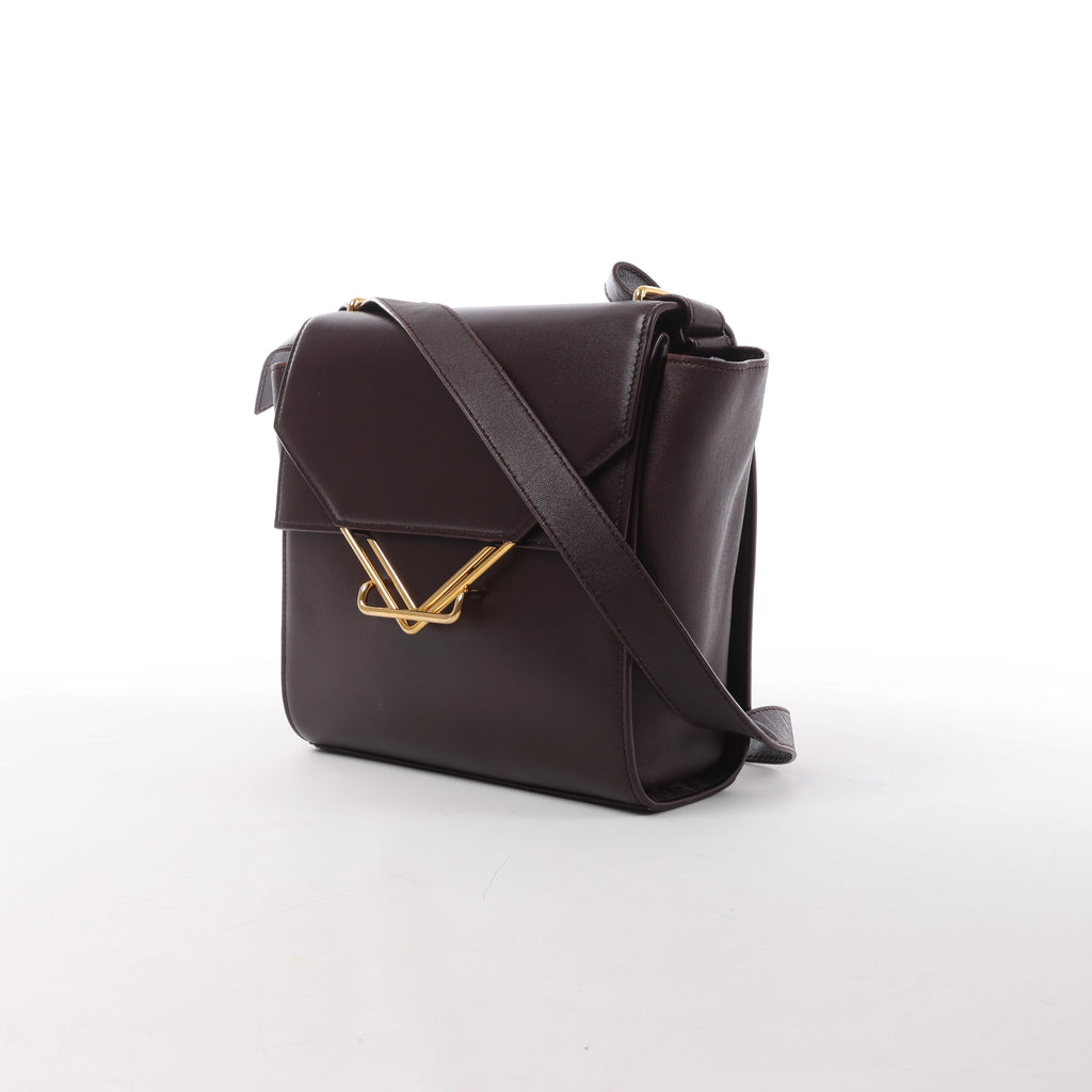 Bolso de hombro de cuero Intrecciato Bottega Veneta en rosa