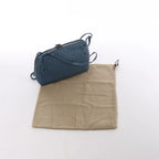 Bottega Veneta Nodini Intrecciato Leather Crossbody Bag in Blue