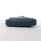 Bottega Veneta Nodini Intrecciato Leather Crossbody Bag in Blue