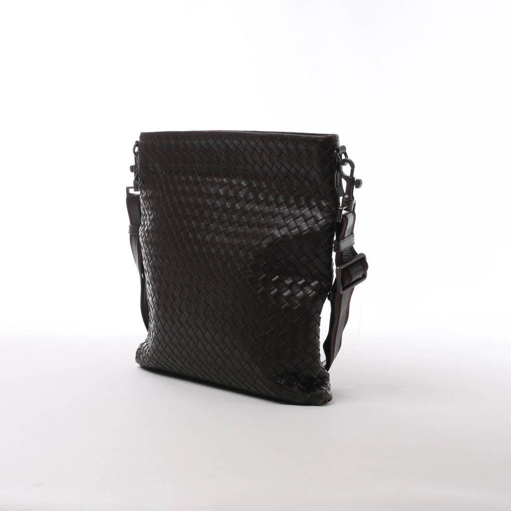 Bolso de hombro de cuero Intrecciato Bottega Veneta en rosa