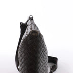 Bolso de hombro de cuero Intrecciato Bottega Veneta en rosa