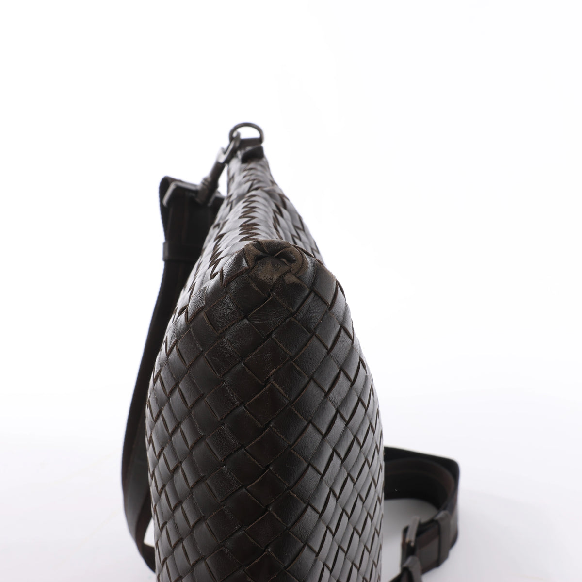 Bolso de hombro de cuero Intrecciato Bottega Veneta en rosa