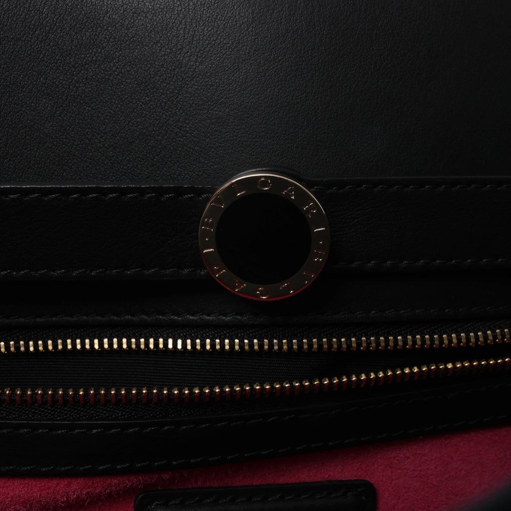 Bolso de mano BVLGARI ALBA de piel de dos vías en beige