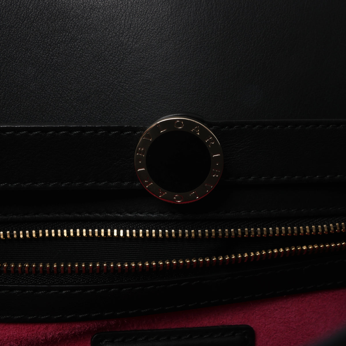 Bolso de mano BVLGARI ALBA de piel de dos vías en beige