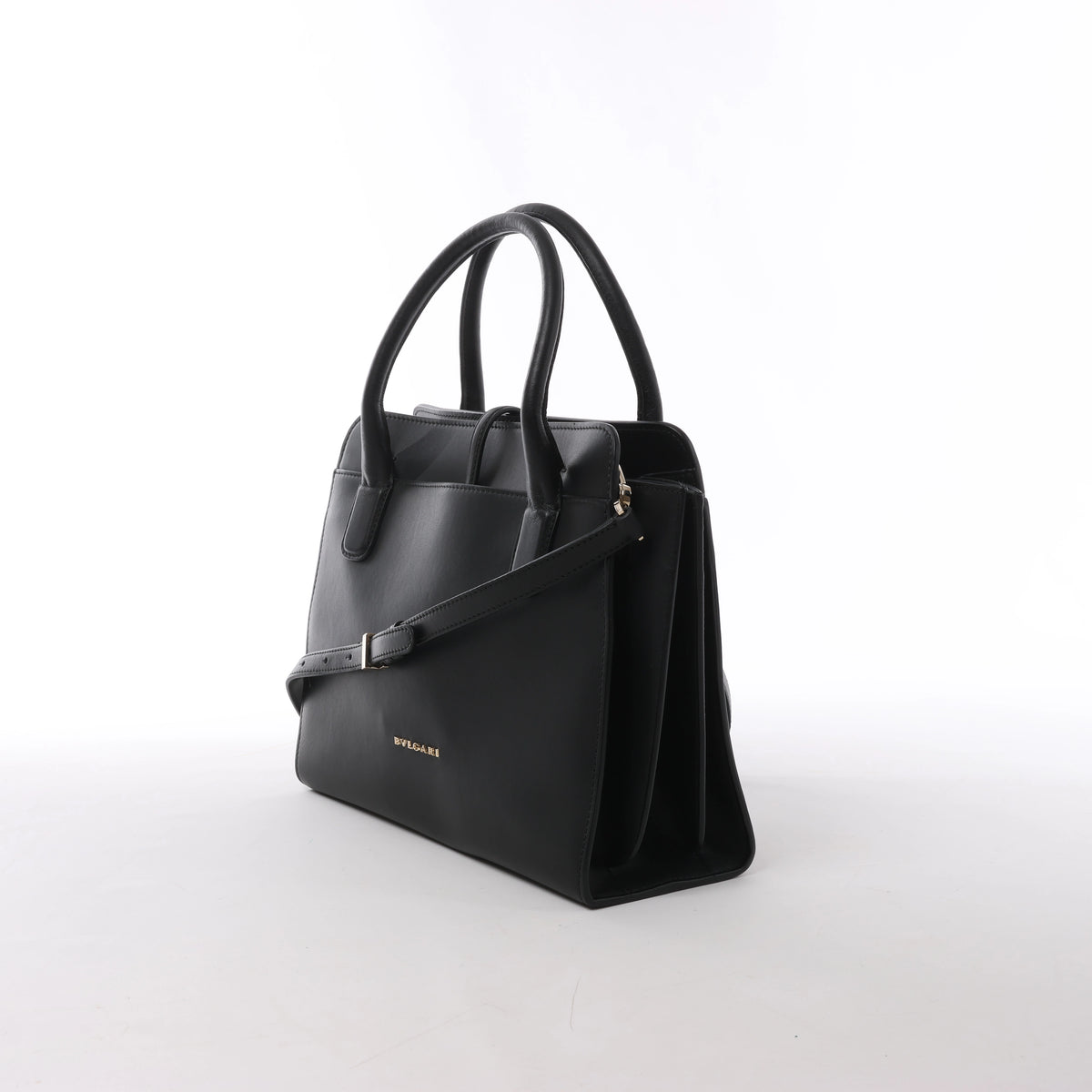 Bolso de mano BVLGARI ALBA de piel de dos vías en beige